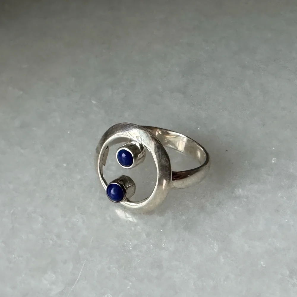 NWOT Sundance Ocean Droplets Ring, Lapis Lazuli, Sterling Silver - Picture 3 of 5